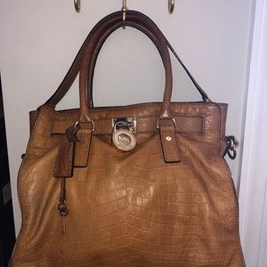 Michael Kors Brown Leather Shoulder Bag